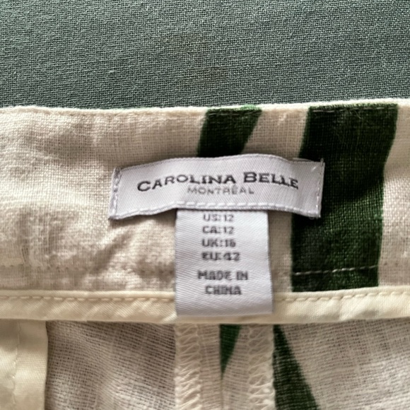 Carolina Belle Cropped Pants Size 12 - Picture 6 of 6